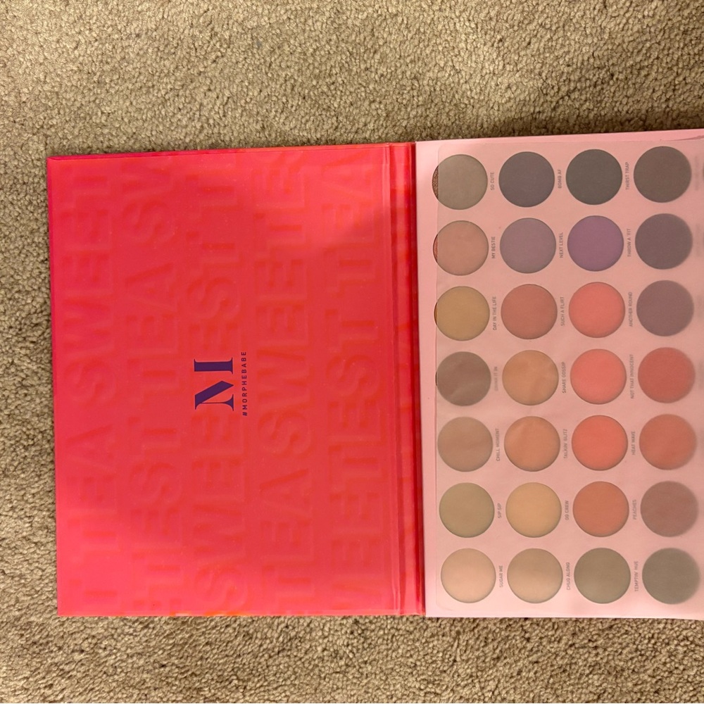 Morphe Sweetest Tea Eyeshadow Palette - Pink, Purple, and Neutral Shades